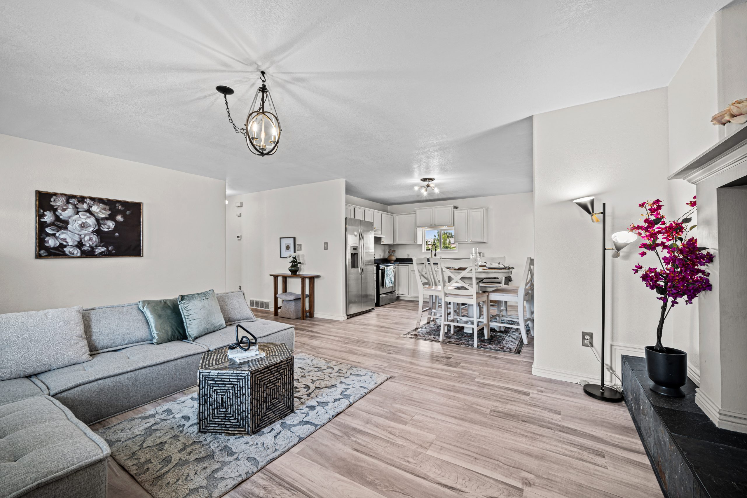 Staged living space
